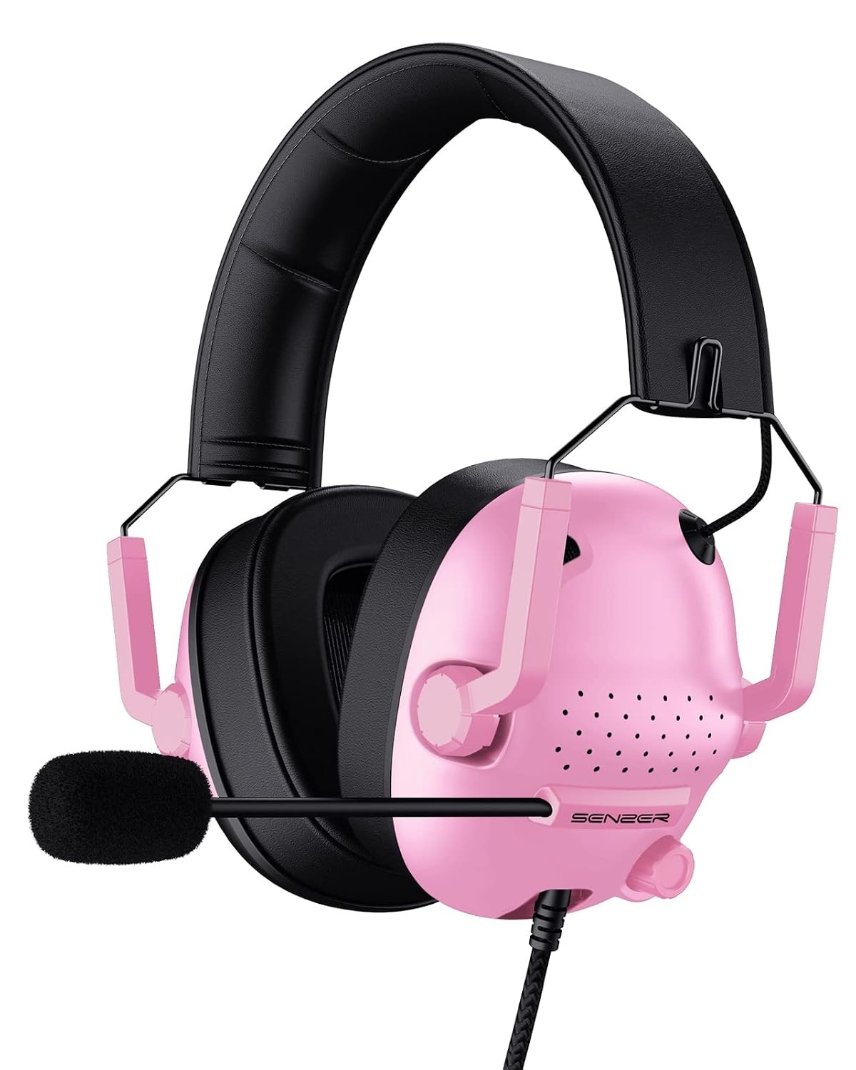 SENZER SG500 Gaming Headset Pink Surround Sound Noise Cancelling Microphone