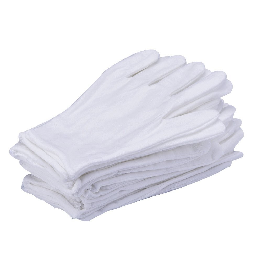lasenersm 12Pcs/6 Pairs 8.27 Inches White Cotton One Size (Pack of 12),