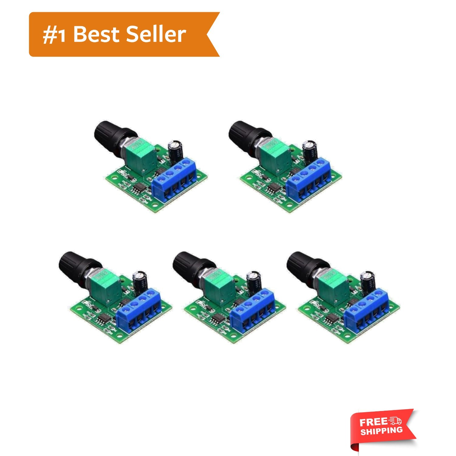 PWM DC Motor Speed Controller 1.8v 3v 5v 6v 12v 2A 30W Low Voltage Adjustable...