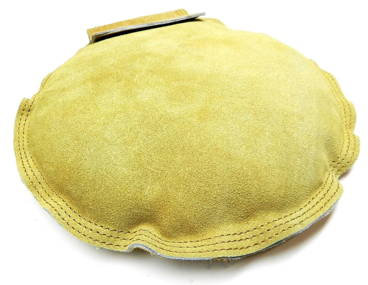 10" Round Sand Bag Leather Bench Pad SandBag w Double Hook Loop Fastener Seals