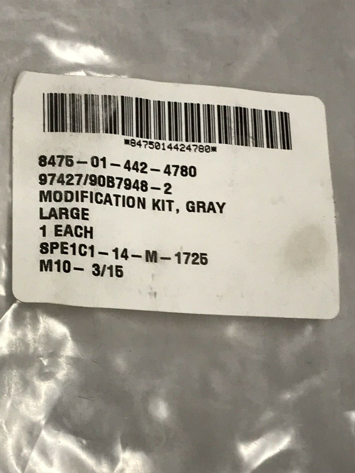 GENTEX Integrated Chin / Nape Strap Conversion / Modification Kit Gray USGI
