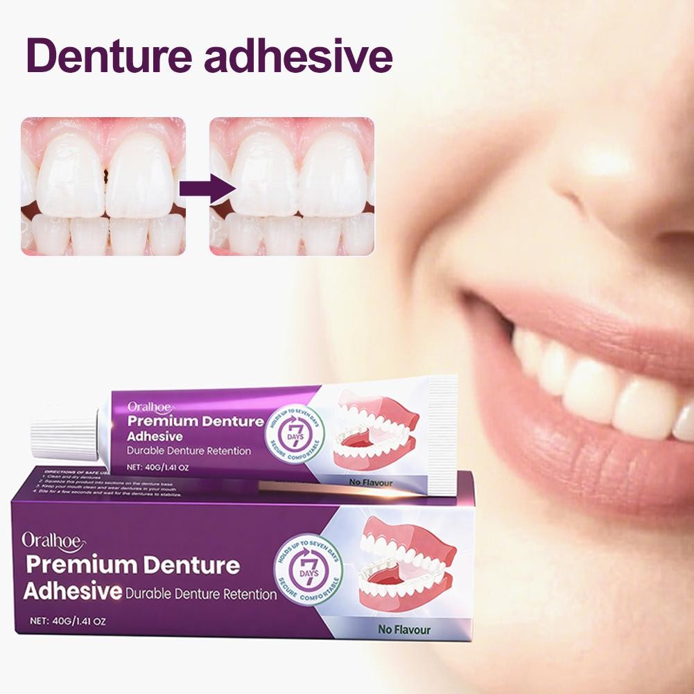 2X Premium Thermoplastic Denture Adhesive Strong-Denture-Adhesive 40g