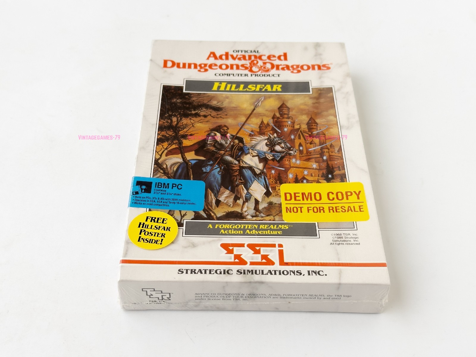 AD&D Hillsfar - SSI - 1989 / IBM PC - Sealed