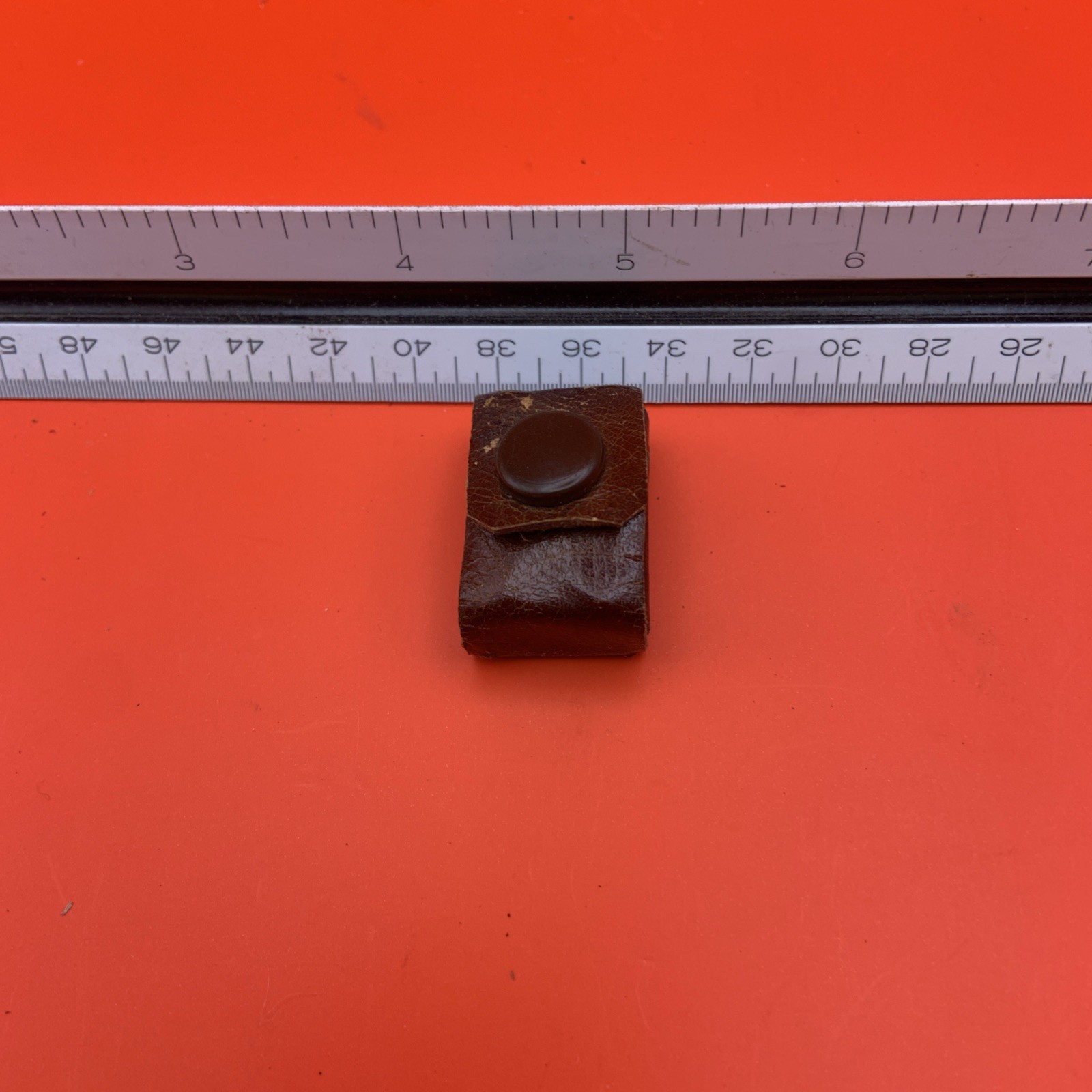 Vintage Pocket Pencil Sharpener & Leather Pouch