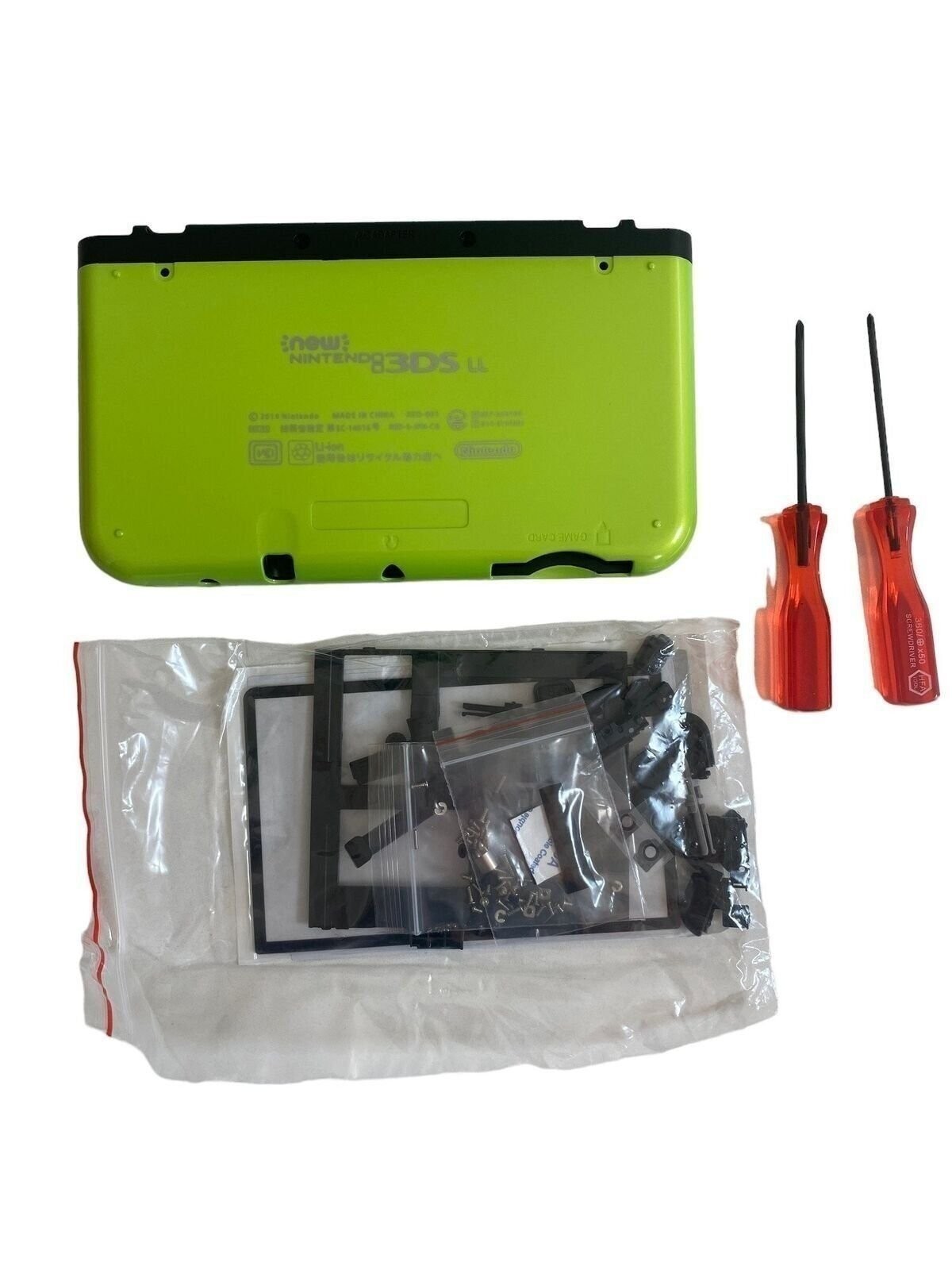 Replacement Housing for New Nintendo 3DS XL Shell Screen Tools Apple Green