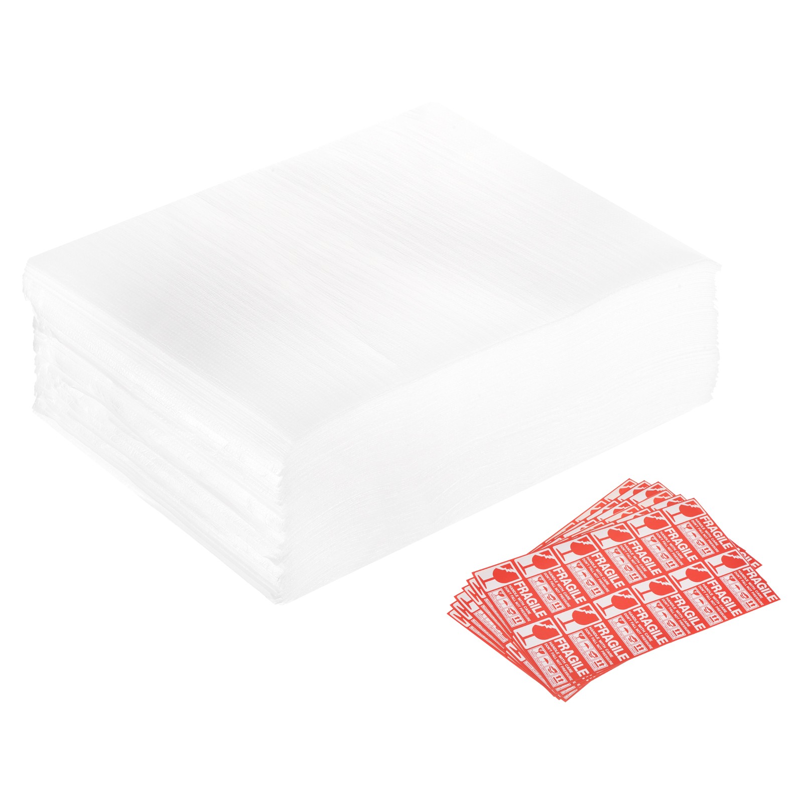 Foam Packing Pouches, 100pcs 8.1x10" Cushion Foam Packing with 60 Tags