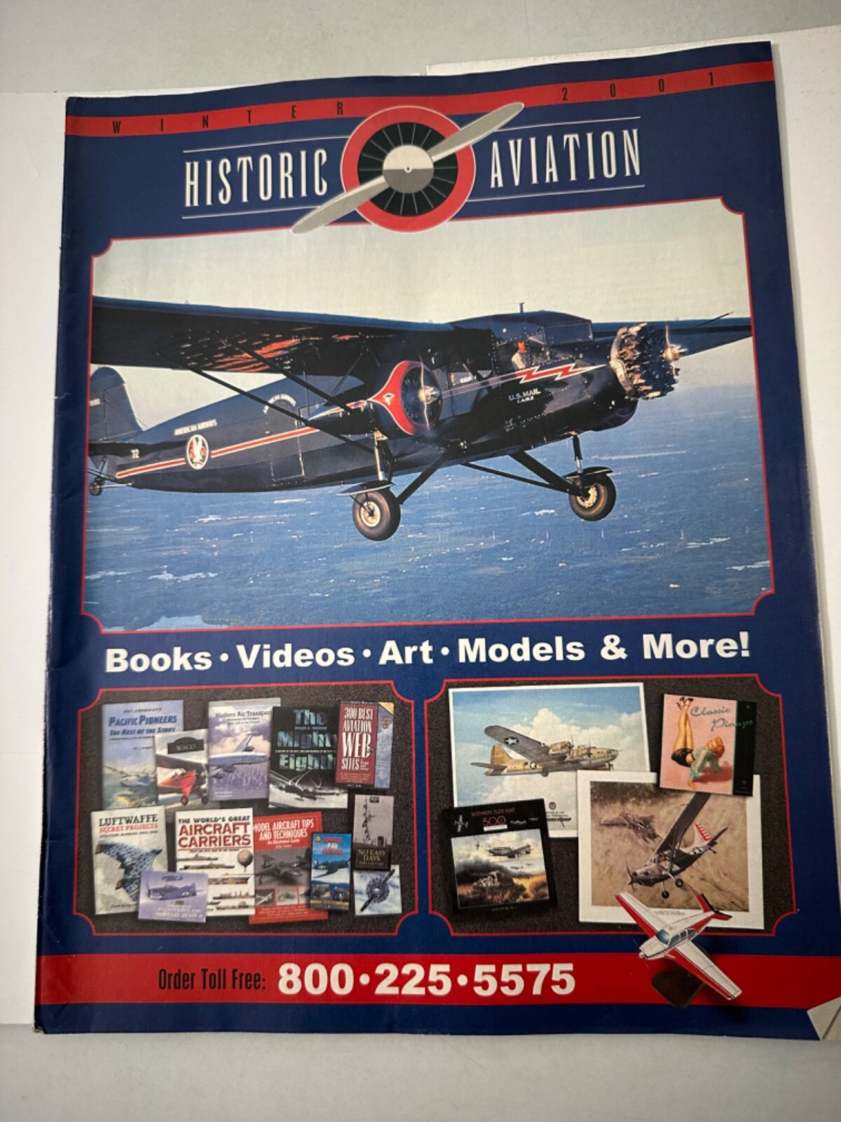 HISTORIC AVIATION Official CATALOG -  Winter 2001!