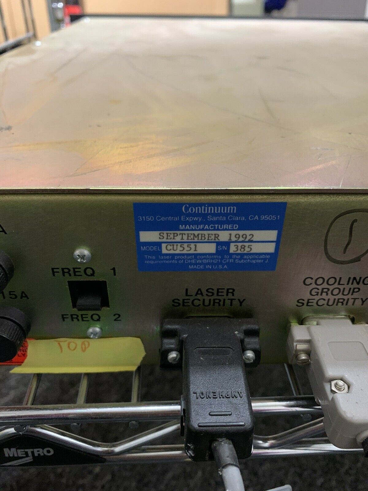 Continuum CU551, Used
