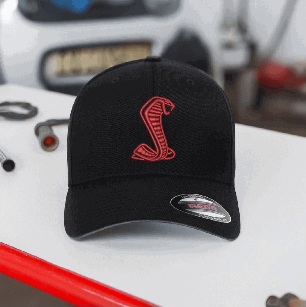 Ford Cobra Shelby Mustang - Made-to-Order Embroidered Flexfit or Snapback Hat