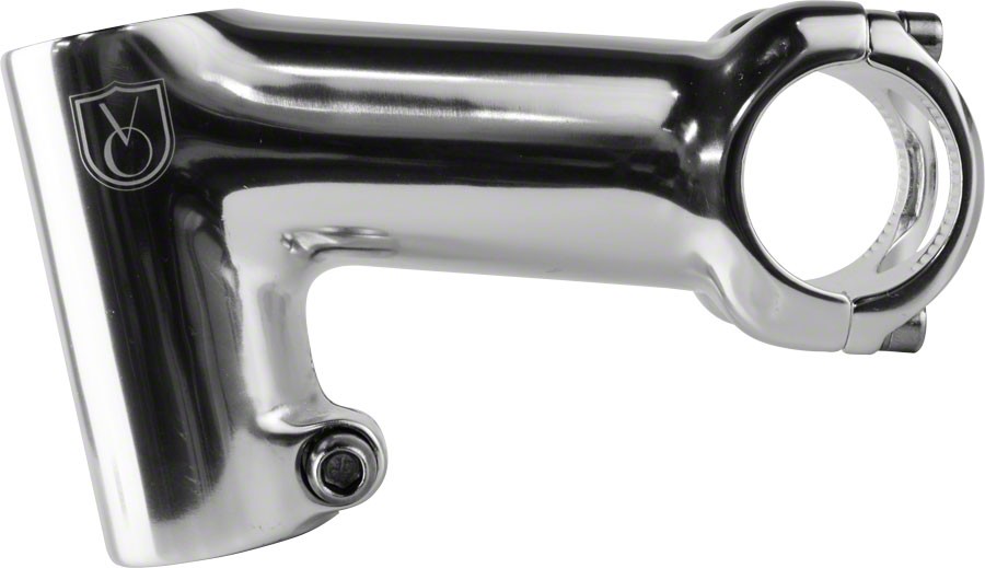 Velo Orange Tall-Stack Stem - 90mm, 31.8 Clamp, -17, 1 1/8", Aluminum, Silver