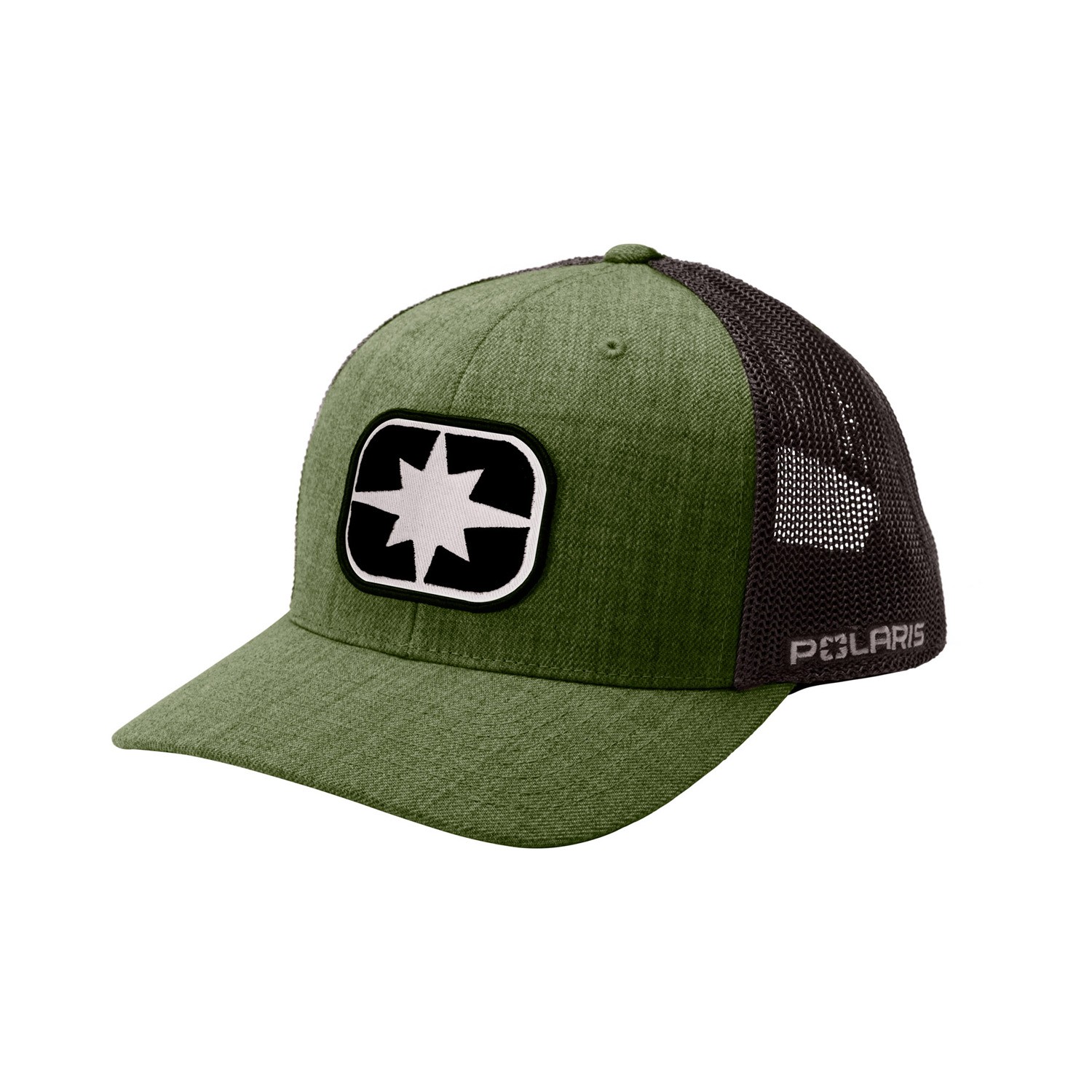 Polaris Ellipse Patch Trucker Hat Men's Adjustable Snapback Cap Cypress 2864562