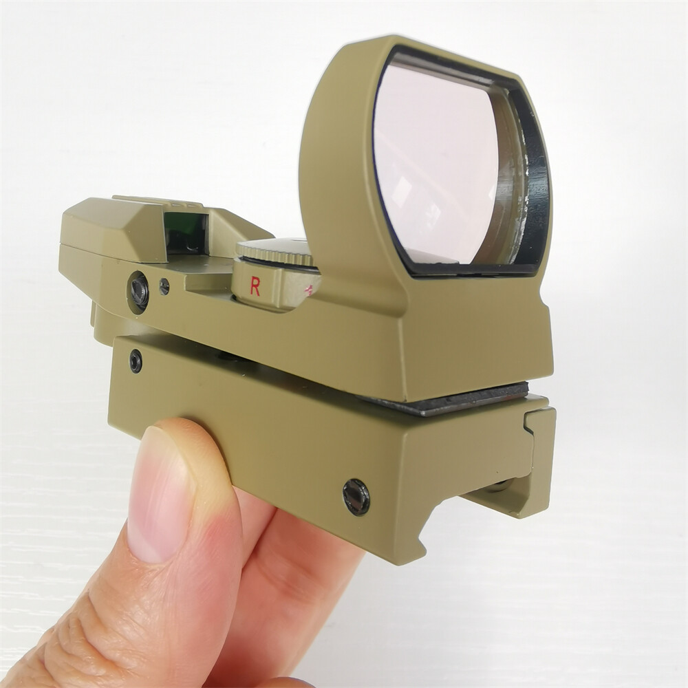 Reflex Optic Red Green Dot Sight Scope For 11/20mm Mount Rail Black/Tan Color