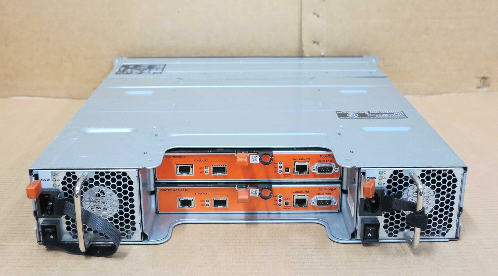 Dell EqualLogic PS6110X 10GbE iSCSI SAN Storage Array 2x Type 14 24x 600GB HDD