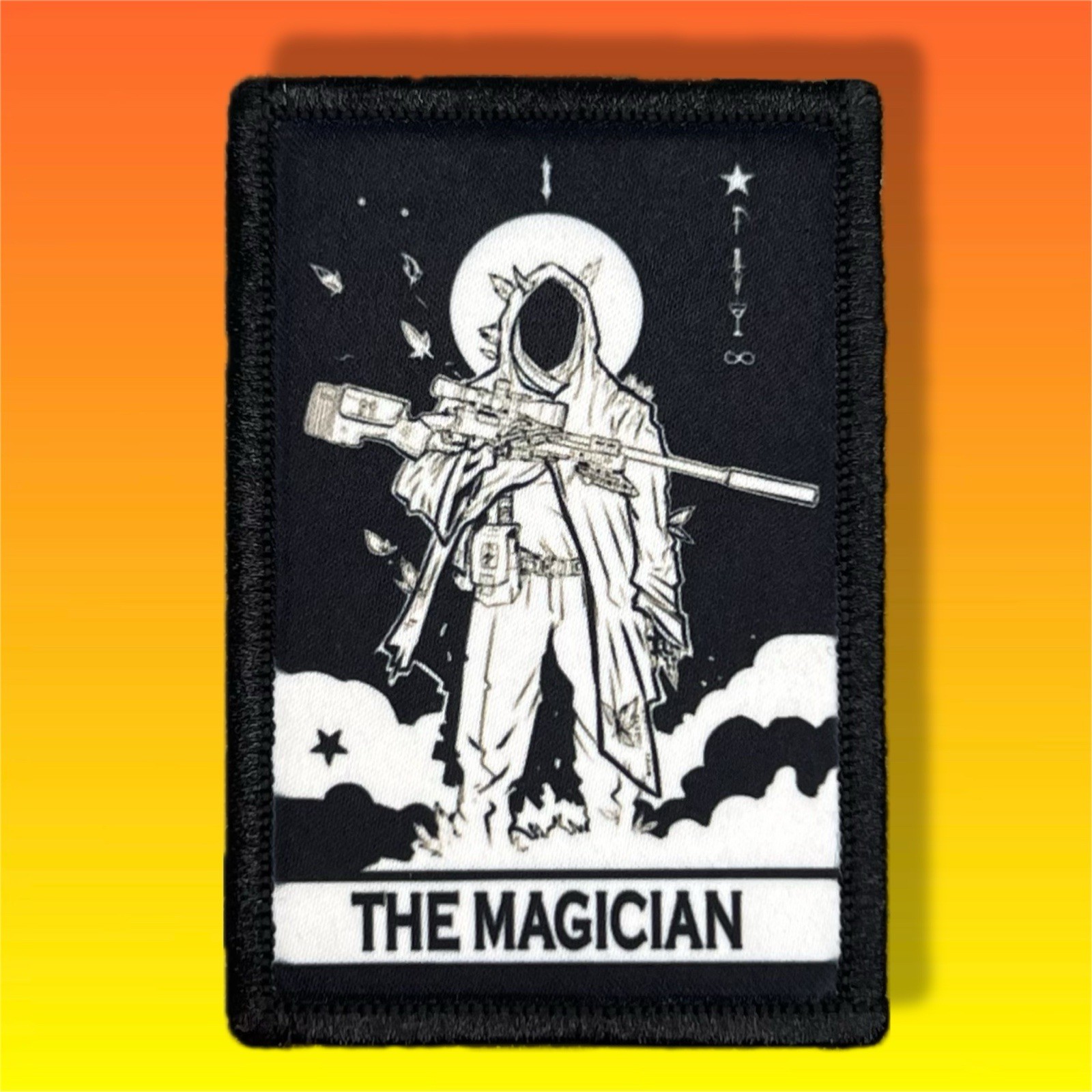 Sniper Tarot Card Morale Patch / Military Tactical ARMY Operator Hook & Loop 737