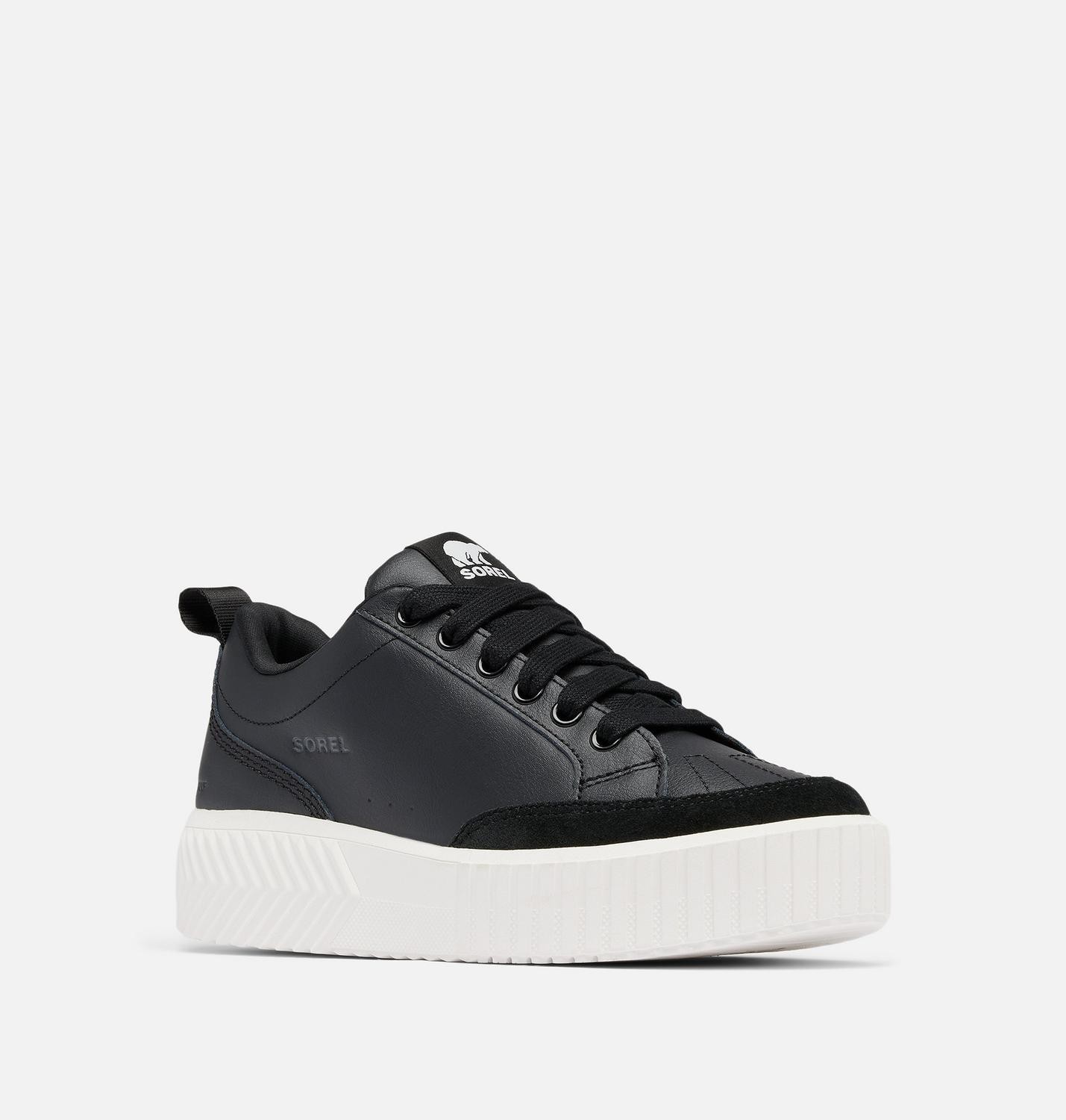 SOREL Ona Ave™ Low Waterproof Women's Sneaker, Black, Sea Salt, Medium