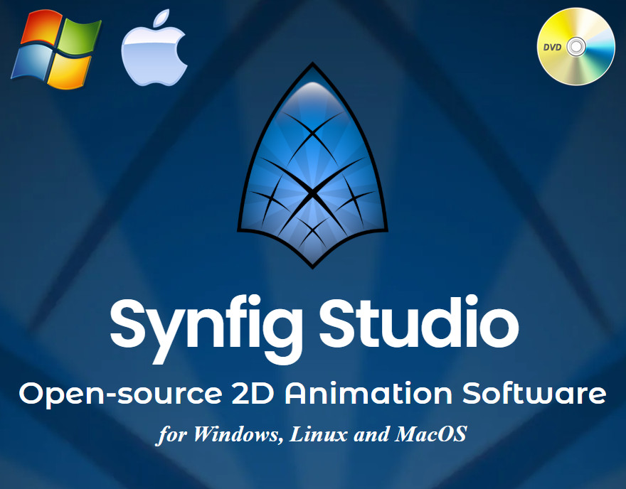 Synfig Studio Pro 2025 | 2D Animation Software | Windows & MacOS | DVD