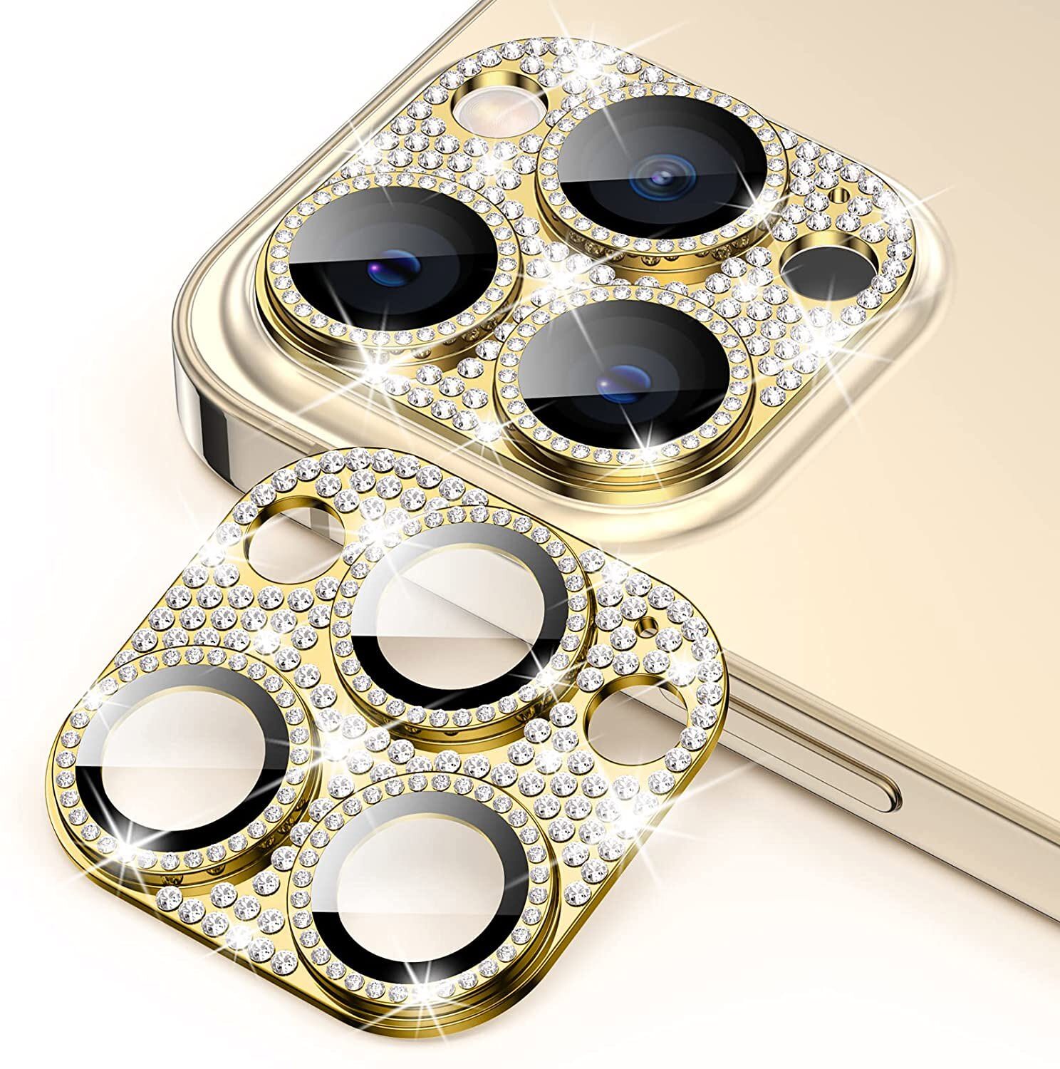 For iPhone 12 Pro/12 Pro Max/12 Bling Diamond Metal Camera  Lens Glass Protector