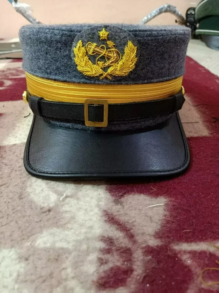 Civil War Confederate Naval Officer Visor Cap – Rare Replica Hat | All Sizes