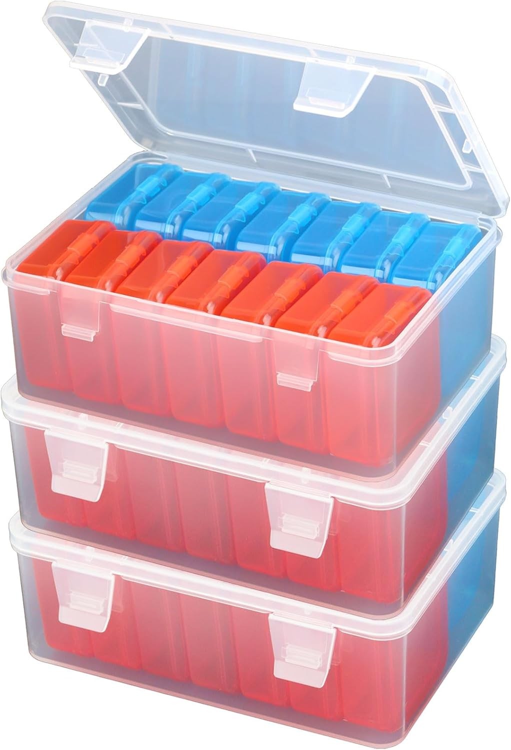 Small Bead Organizers 14 Pieces Plastic Storage Cases Mini Clear Bead Storage