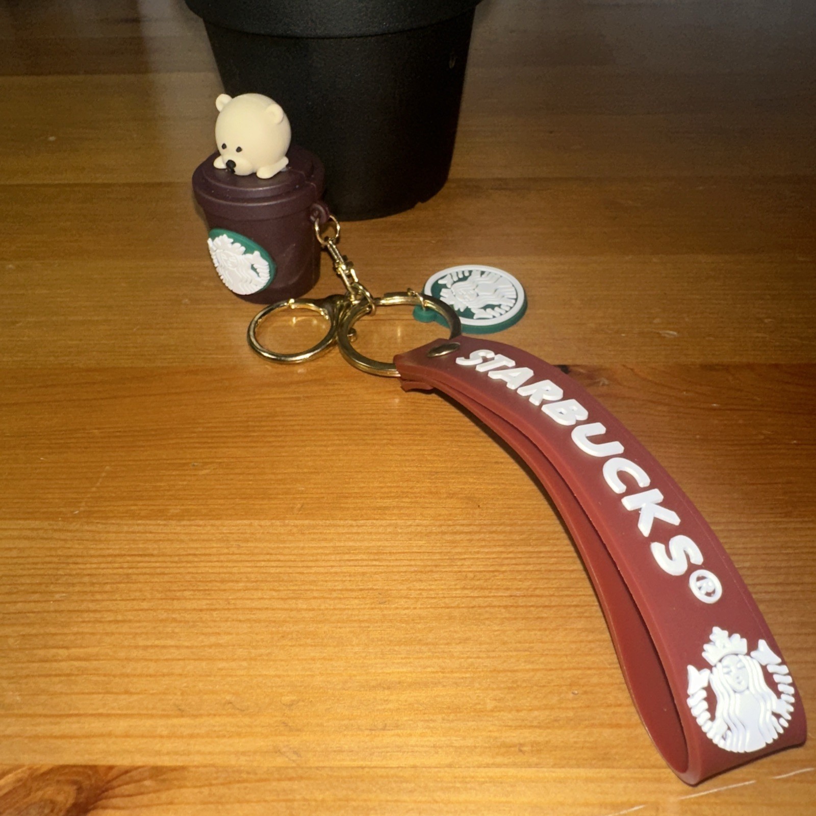 Starbucks Bear Cup Keychain