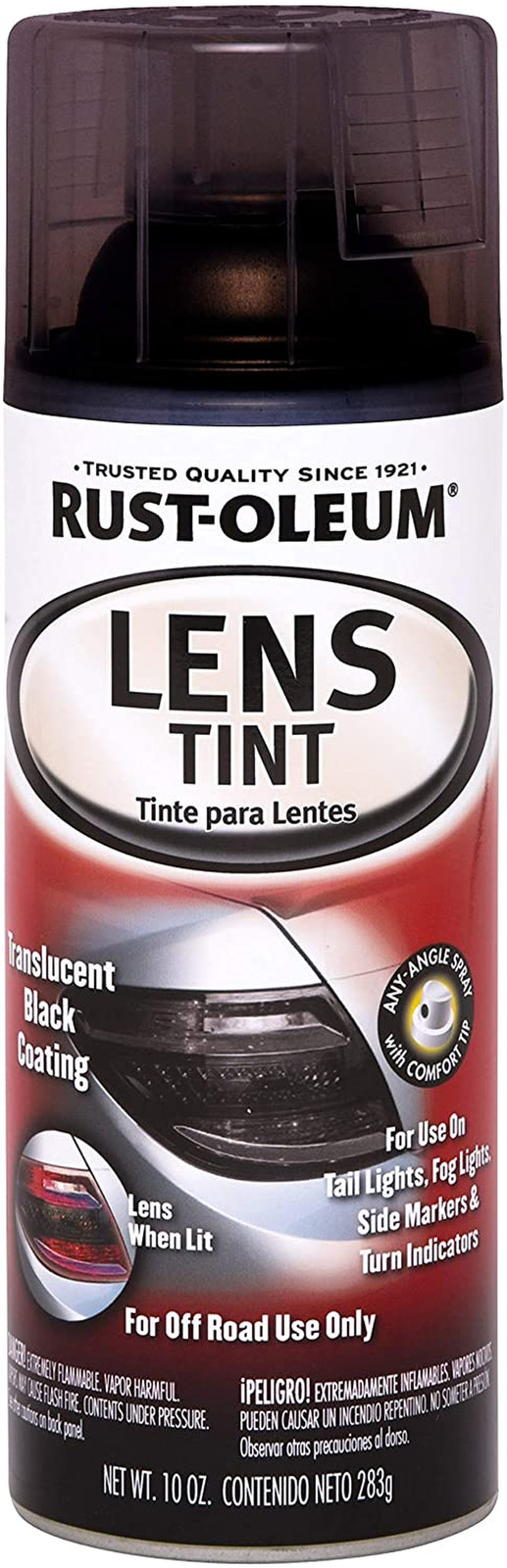Rust-Oleum Specialty Lens Tint Spray Paint 10 Ounce (Pack of 1), Black