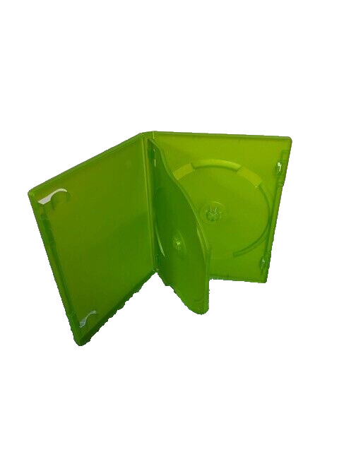 New Replacement Double Game Cases Microsoft Xbox Green, or use for Single Disk