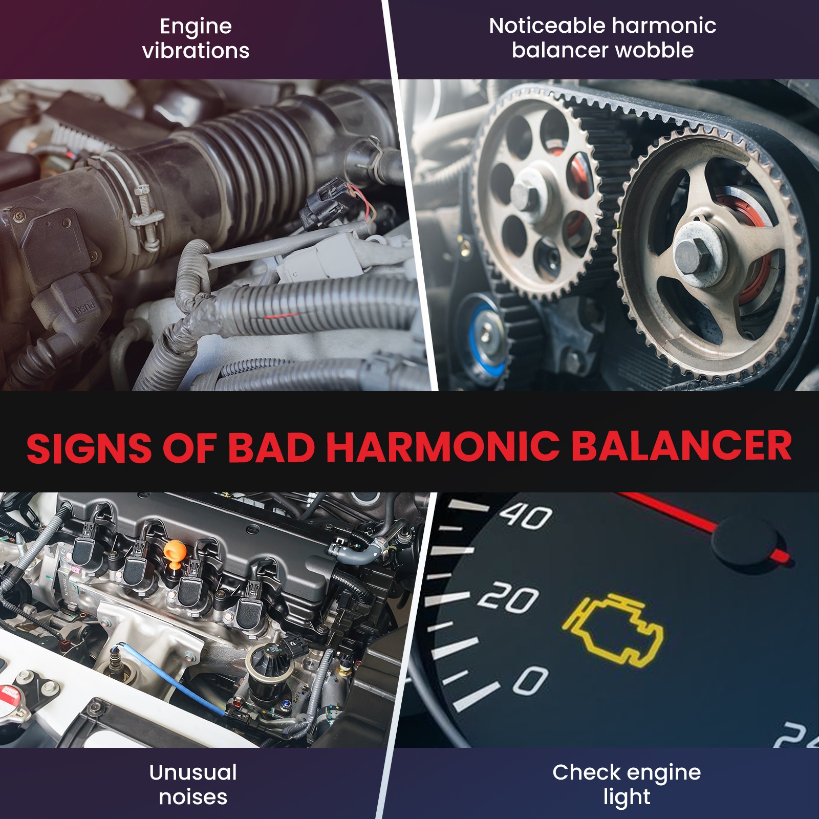 Engine Harmonic Balancer for Nissan Cube NV200 Sentra Tiida Versa Juke Rogue