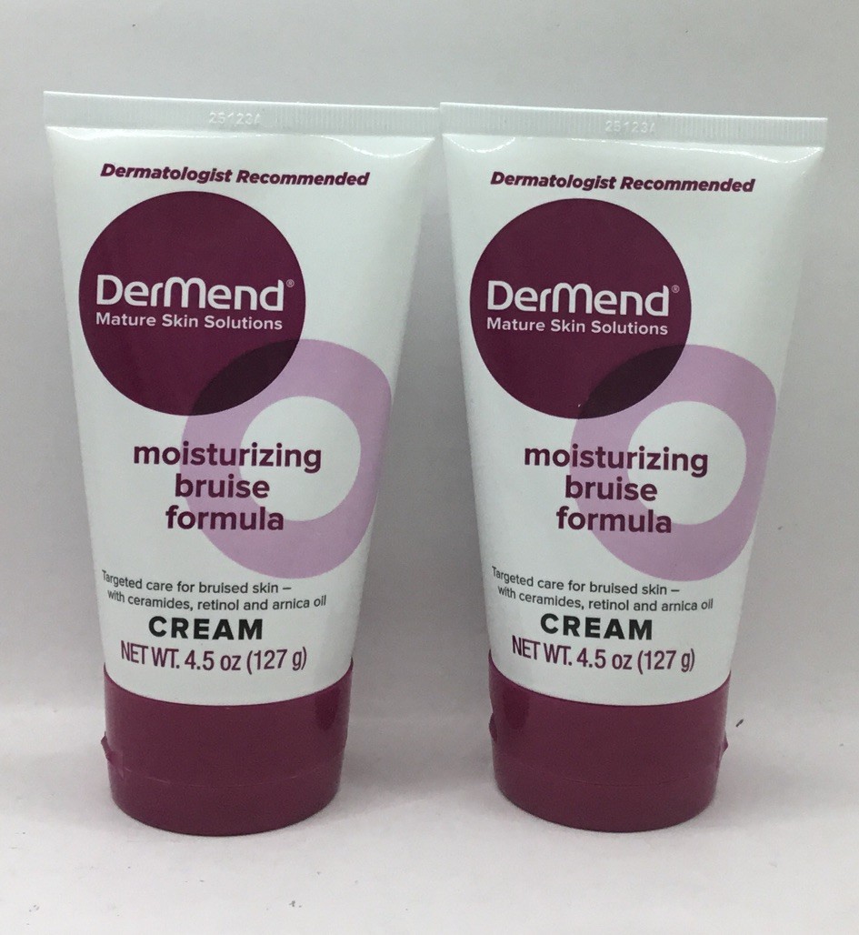 2 Dermend Moisturizing Bruise Formula Cream 4.5x2=9 Oz Tubes