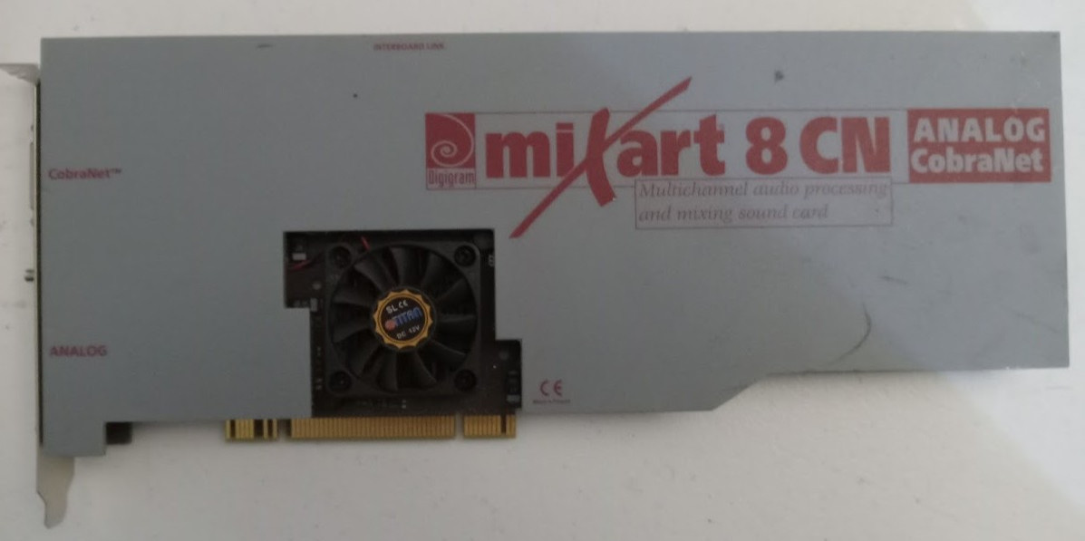 DIGIGRAM mixart 8 CN OEM Multichannel Sound Card PCIe Analog Cobranet