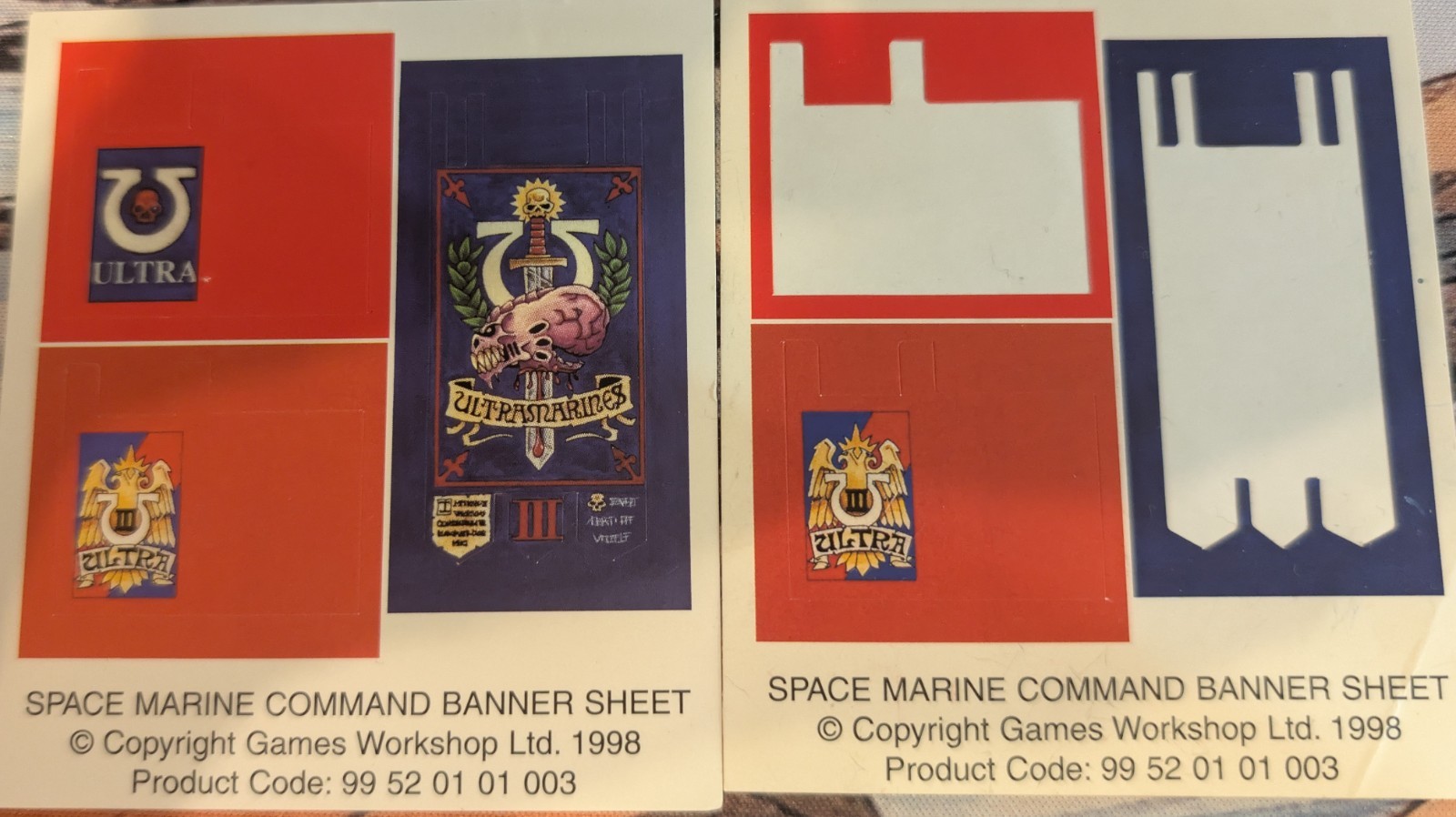 Ultramarine Command Banners - 1998 Warhammer 40K