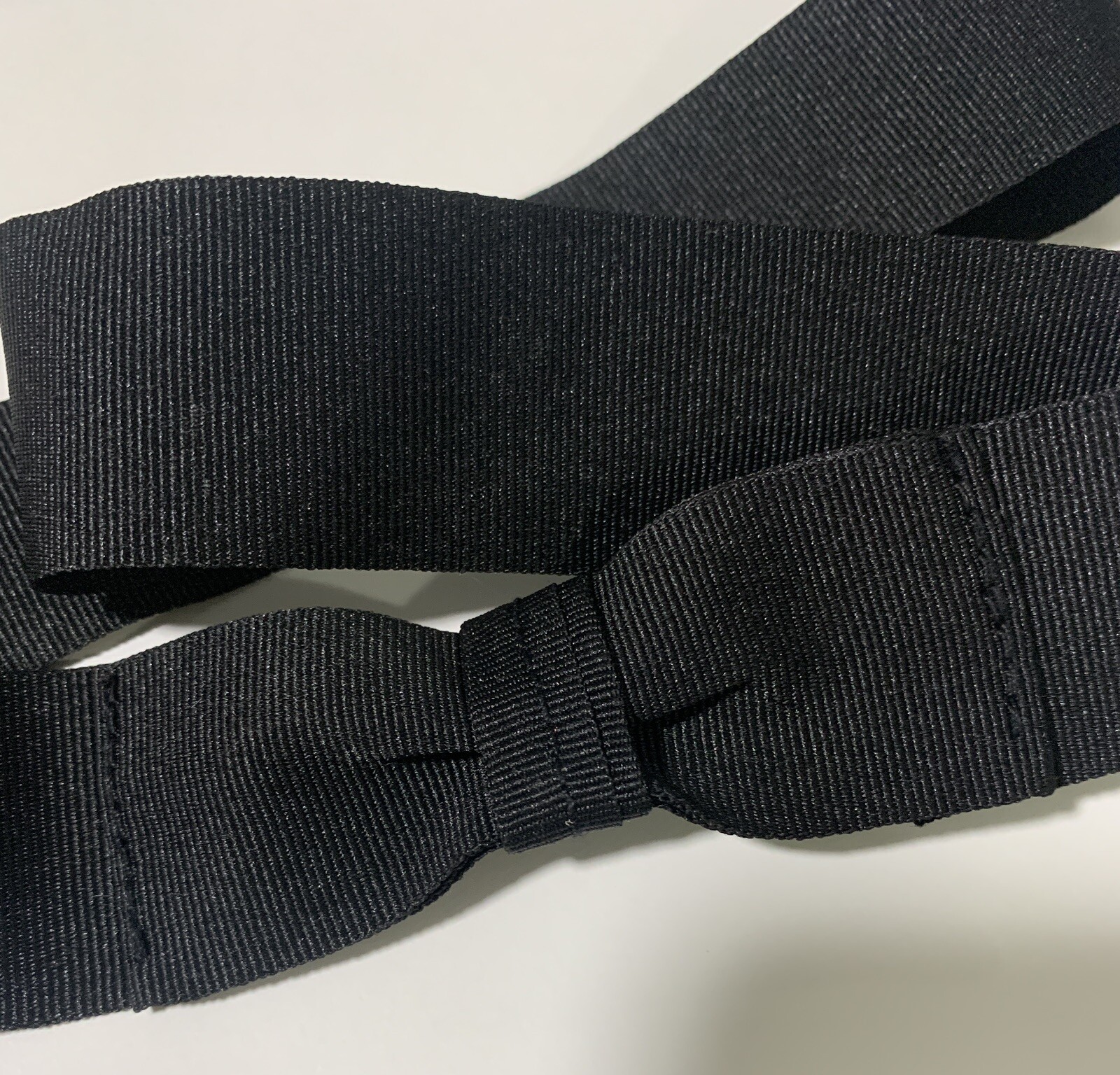 Black- Panama Hat Band - Adjustable Size - Grosgrain W Bowtie