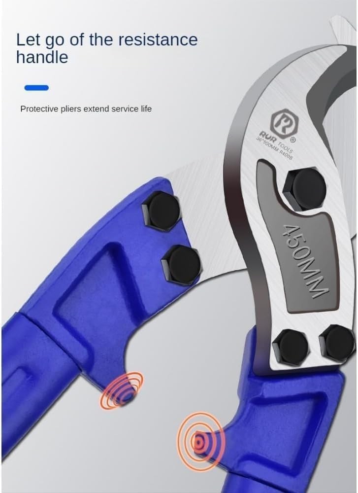 Extra-Long Ergonomic Handles, High-Frequency Quenched Blades for Easy Cutting.36