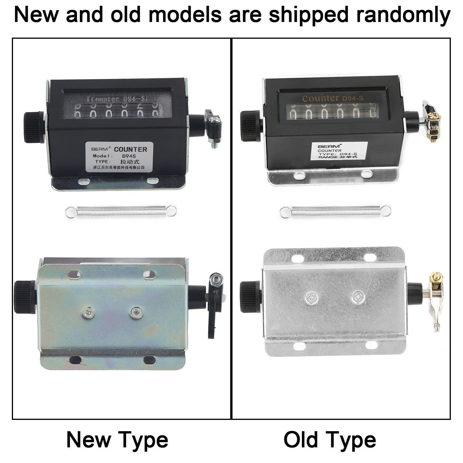 D94-S 6 Digit Resettable Mechanical Pulling Counter 0-999999