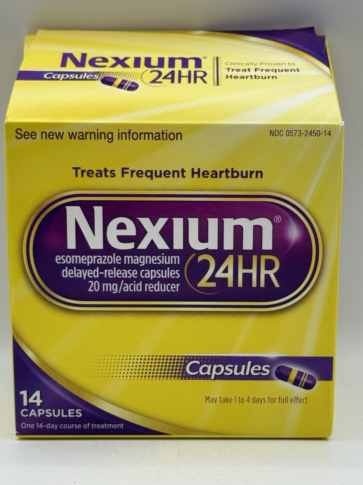 Nexium 24HR Acid Reducer Heartburn Relief Capsules - 14 Count Exp 2027
