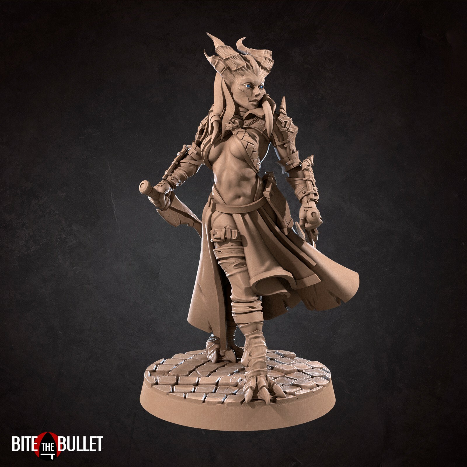 Lilith - Demonic Pinup Rogue Assassin - Bite the Bullet Fantasy D&D Miniature