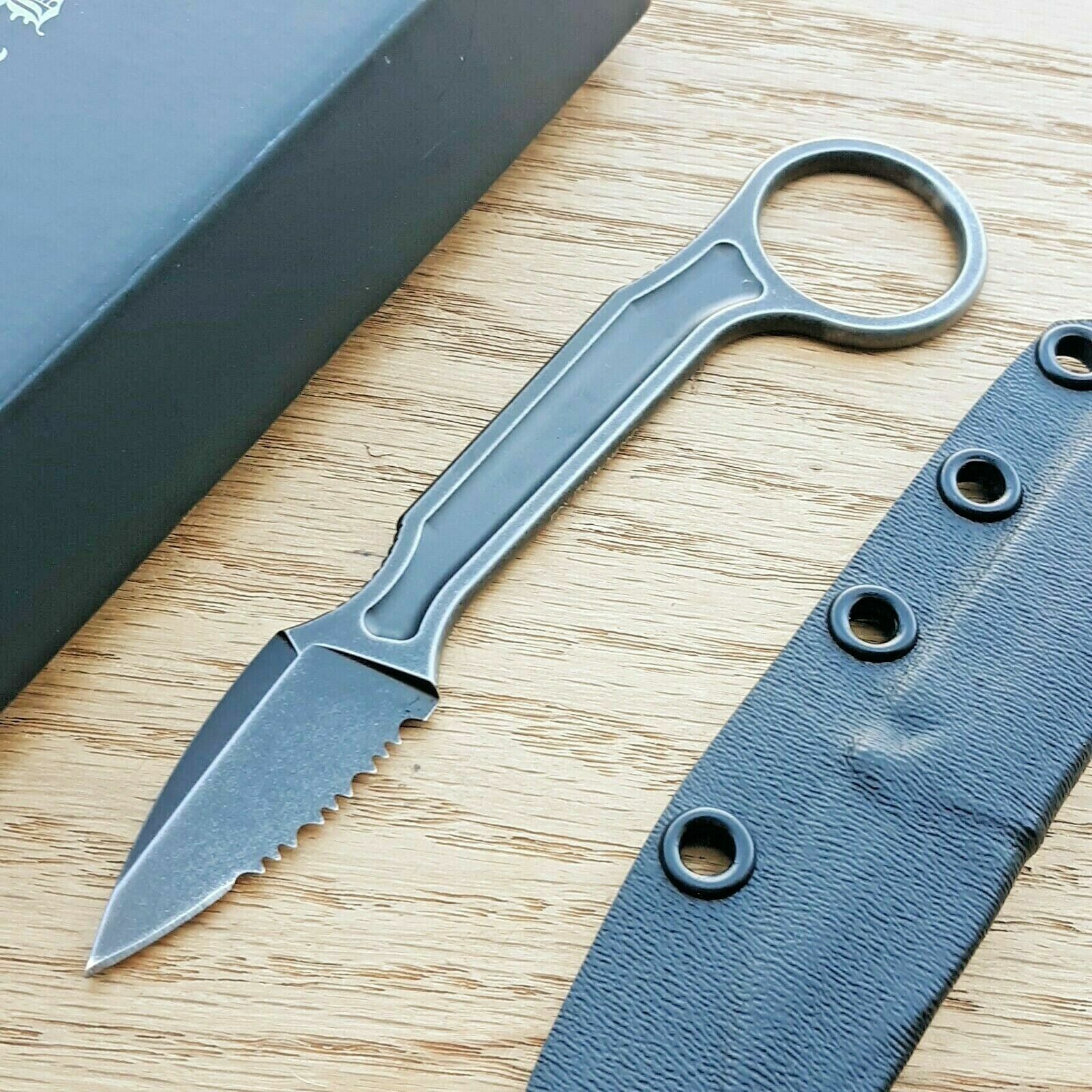 Bastinelli Creations SPADE Fixed Knife 1.75" N690 Steel One Piece Construction