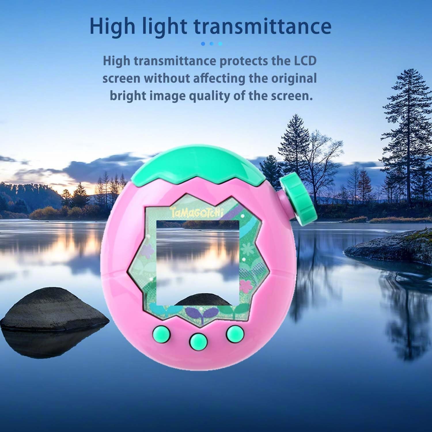 NOUKAJU [6pack] Screen Protector for 1 inch x 1 x 0.5 inch, Transparent