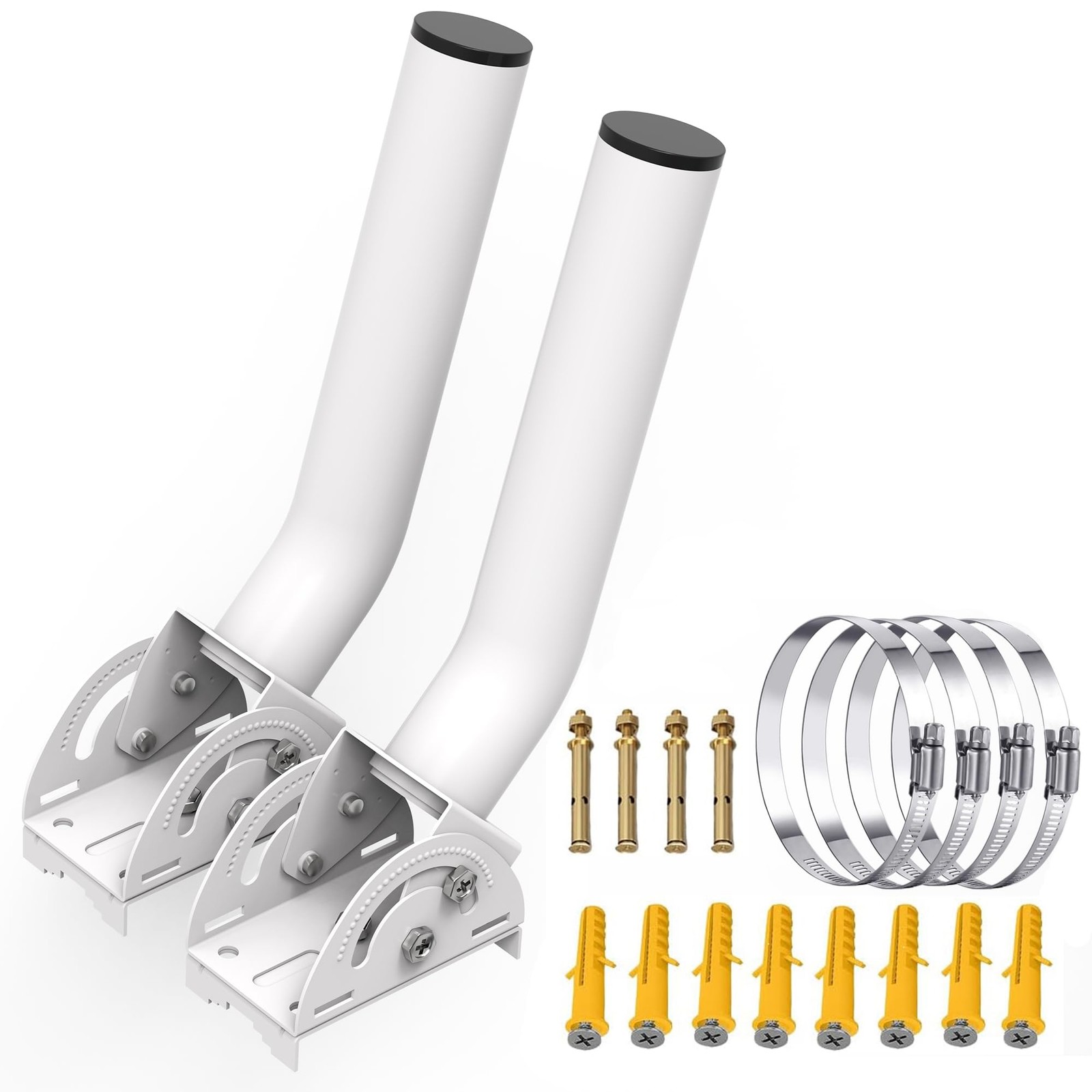Wireless Bridge Mount 2-Pack,14 Inch Adjustable J Pole Antenna Mount,Wall or ...