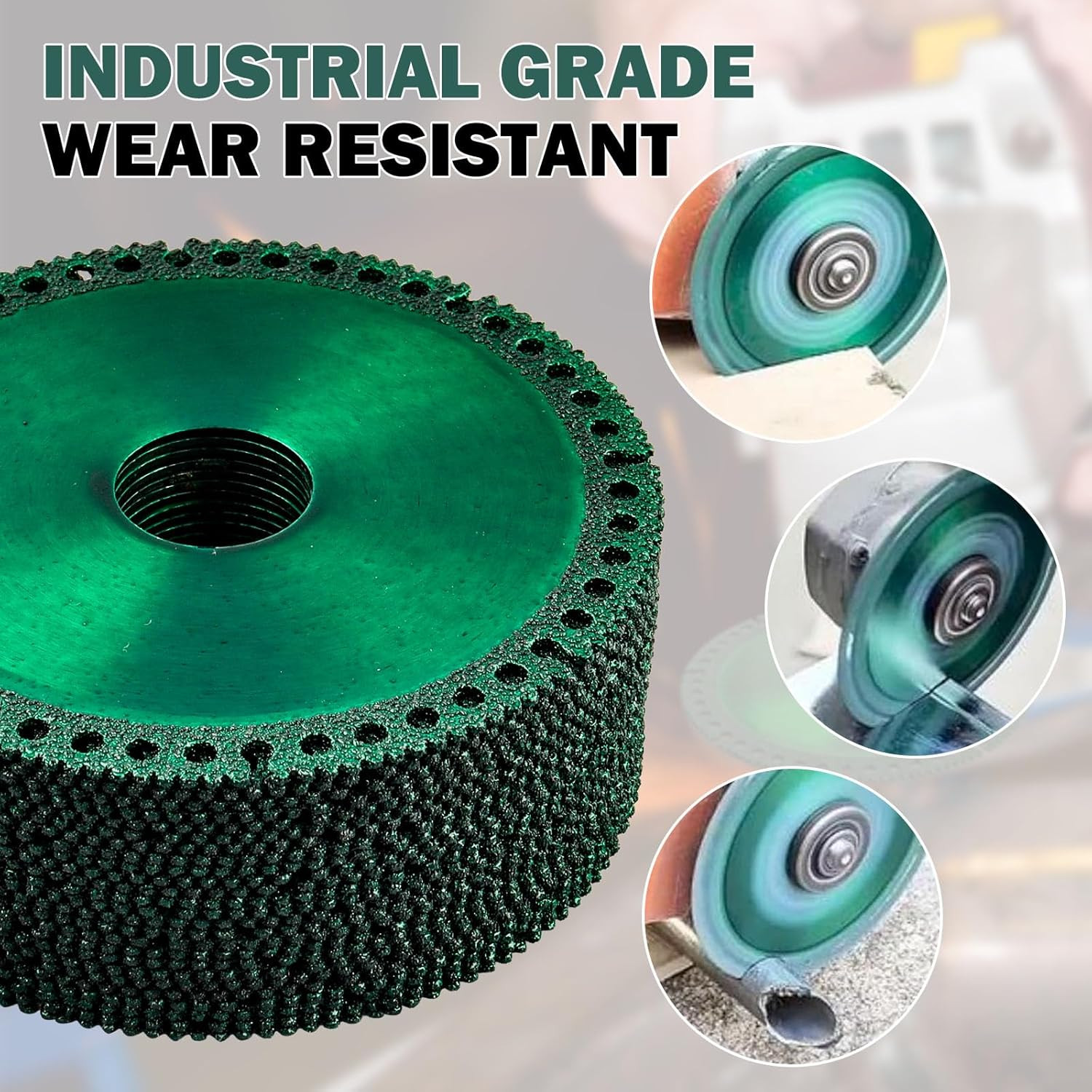 2 Pack 4" Indestructible Disc for Grinder, Angle Grinder Cutting Disc Fits 7/8"