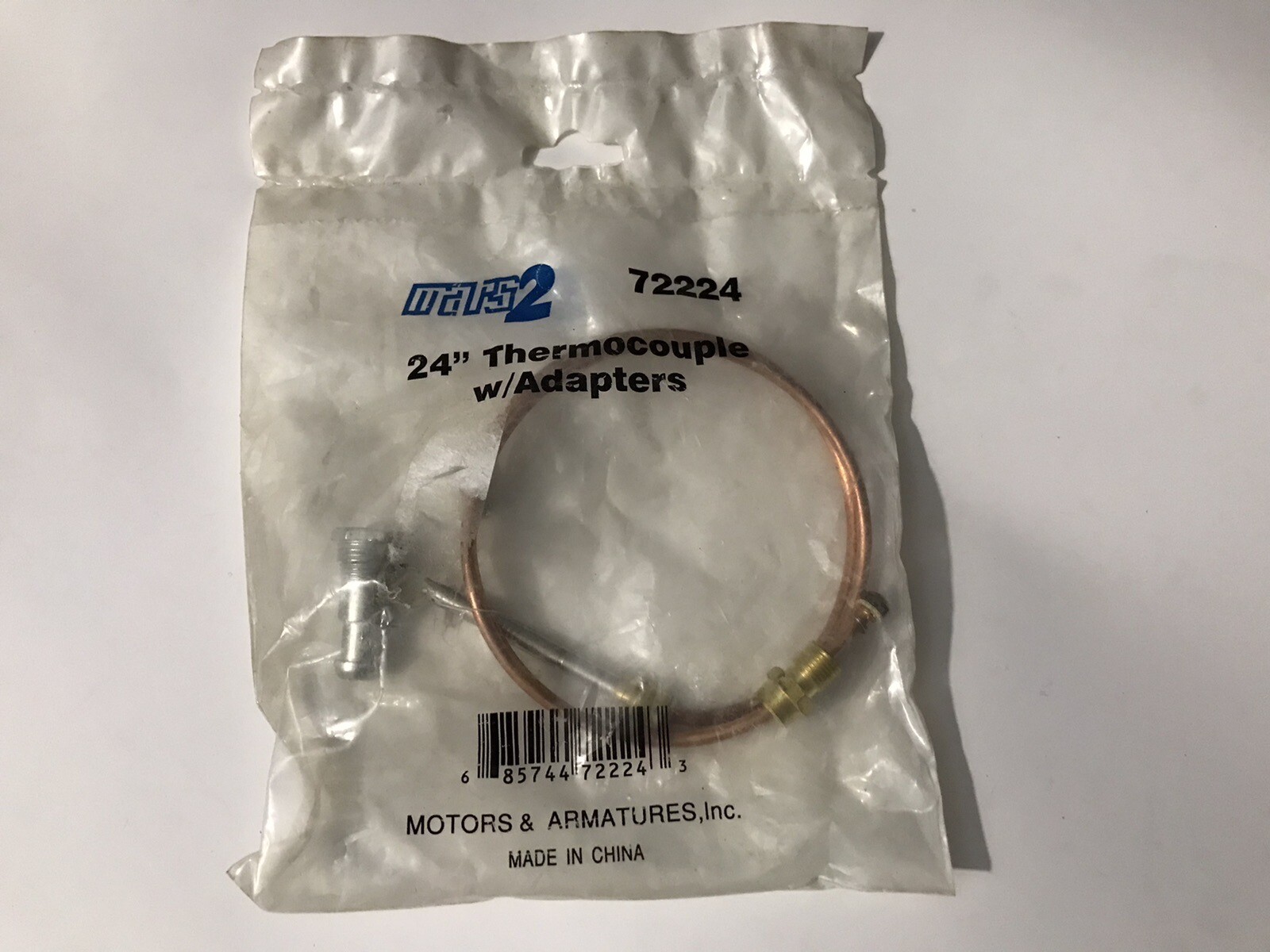 Mars2 72224 24" Length Thermocoupler w/Adapters MARS 24" THERMOCOUPLE W/FTNG