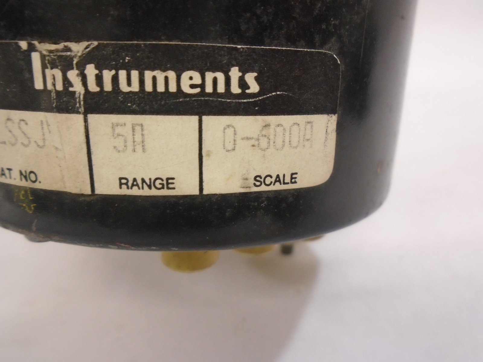 CROMPTON INSTRUMENTS AA-LSSJ TYPE 077-08 AC AMP METER 0-600