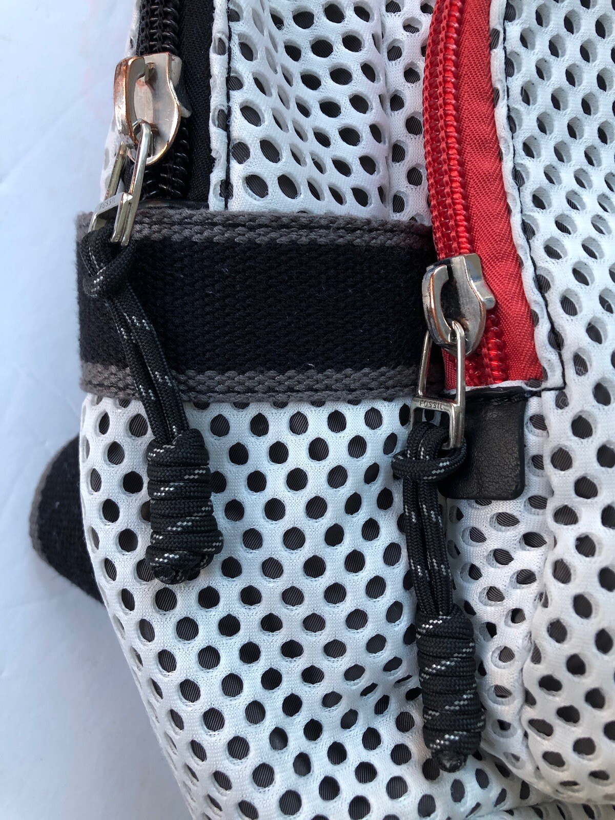 Fossil Backpack White Mesh - HARD TO FIND