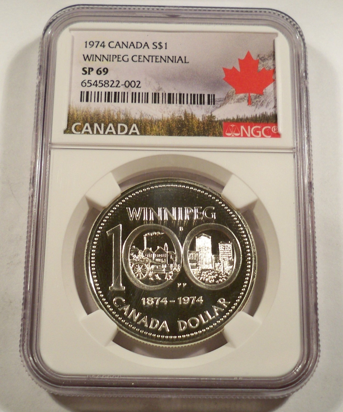 1974 CANADA $1 NGC SP69 DOLLAR WINNIPEG 100th S$1 PR 69 SPECIMEN MINT SET