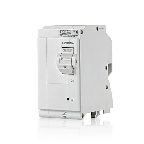 Leviton LB220-GF 2P 20A GFCI Circuit Breaker (LB220-G)