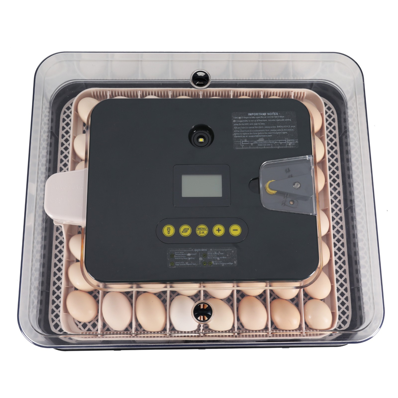 56 Eggs Egg Incubator for Hatching Egg Full Automatic Turning Duck Chicken Eggs