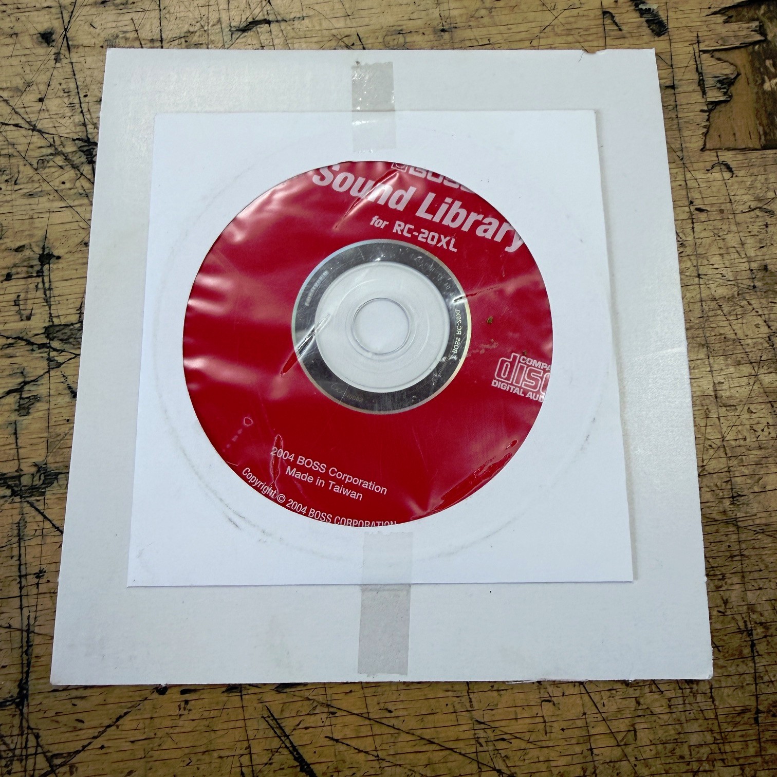 Boss Sound Library for RC-20XL Compact Disc CD