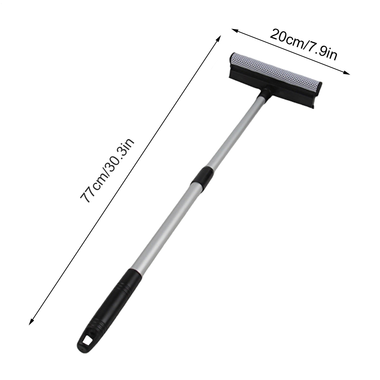 Retractable Sponge Brush For Cars 2-In-1 Extendable Squeegee Window Cleaner Tool