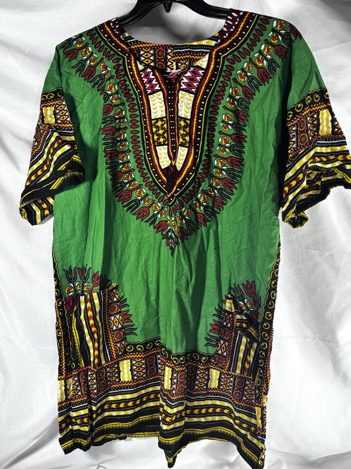 African Dashiki Men's Shirt Tribal Pattern Size Medium