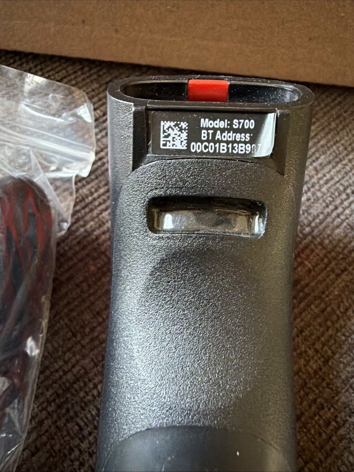 Socket Mobile SocketScan S700 1D Bluetooth Barcode Scanner Red Open Box No Cable
