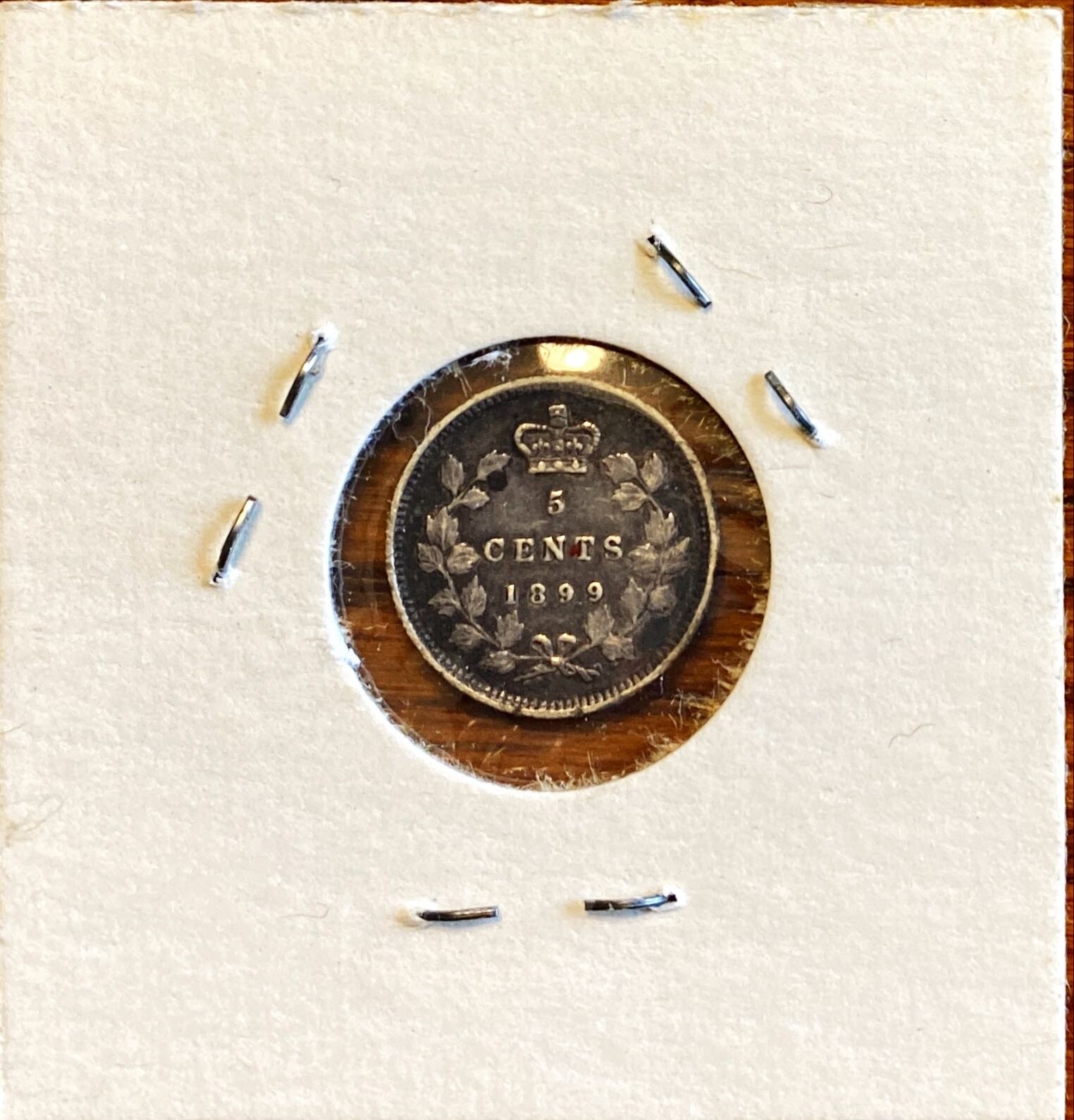 1899 XF Canada 5 Cent Silver Victoria